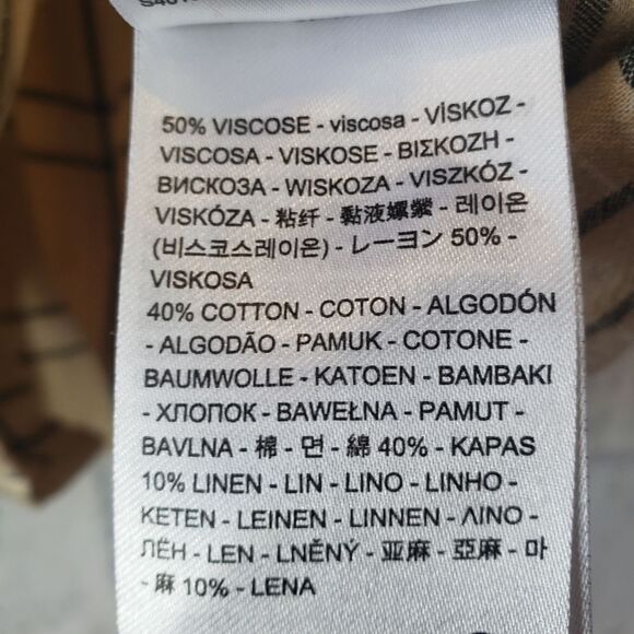 LEVI'S Plaid Button-down Boxy Fit Top Large - Picture 5 of 7